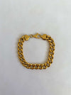 Gold chain bracelet