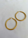 Big sized gold hoops 