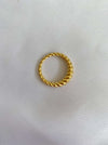 Twisted ring in gold