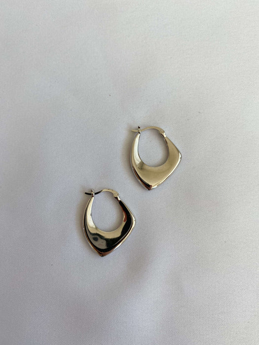 Silver hoop earrings 