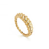 Twisted gold ring 